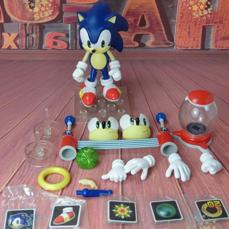 

Game Sonic the Hedgehog Nendoroid 214 Cute Action Figures PVC Doll Collection Model Toys Gifts
