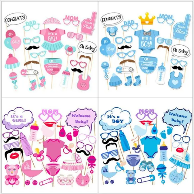 Photo Booth Props Funny Diy Kit For Baby Shower Boy Birthday Party Photo Booth Props Funny Diy Kit For Baby Shower Boy Birthday Party