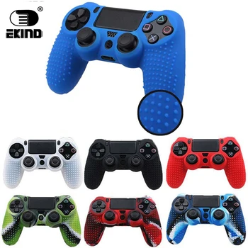 

EKIND Studded Anti-slip Silicone Rubber Cover Skin Case for Sony PlayStation 4 PS4 DS4 Pro Slim Controller with 2 Caps