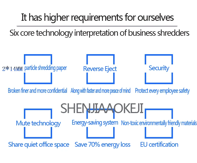 Электрический Шредер для бумаги, измельчители высокой емкости, Электрический бесшумный мощный офисный Шредер для бумаги 220 В