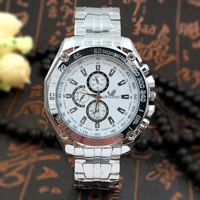 

Hot Men's Steel Band Watch Orlando Classical Watch Men's Quartz Watch Male Fashion New Watches Wrist Watch