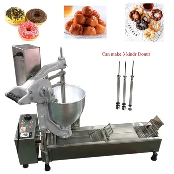 

Commercial Electric Single row Automatic donut maker fryer machine for ball Circle Round Flower shape Doughnut maker machine