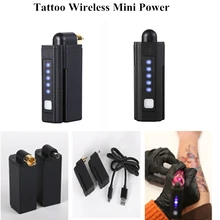 Новинка! Беспроводной мини-источник питания для татуажа RCA& DC доступное оборудование для перманентного макияжа