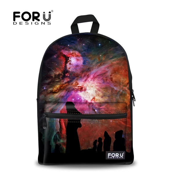 FORUDESIGNS/корейские школьные рюкзаки для школы для девочек-подростков Galaxy Printing Primaris, студенческие рюкзаки для ноутбука Sac a dos femme - Цвет: A0054J