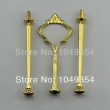 Новинка золотые три слоя для керамики, стекла, хрустальные сковороды для торта, вечерние принадлежности, домашний декор