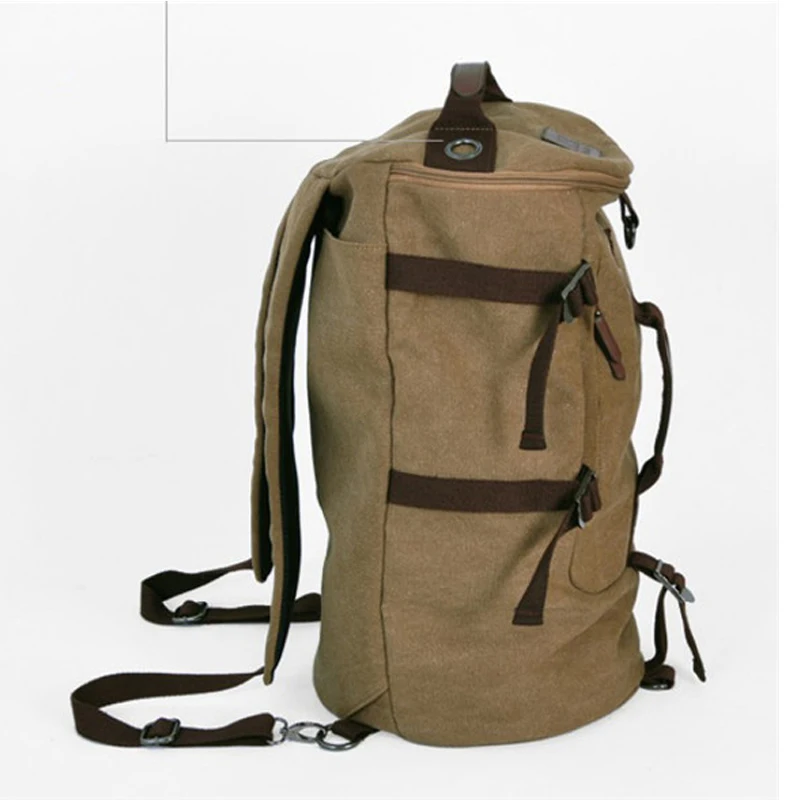 Большая вместительная мужская дорожная сумка, сверхпрочный холщовый материал, рюкзак, отличный дизайн, мужские плечевые ремни, регулируемые сумки-утята