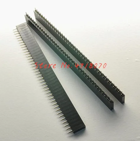 100 шт./лот 40 Pin 2 54 мм Однорядный гнездовой штырьковый разъем PCB | Обустройство дома