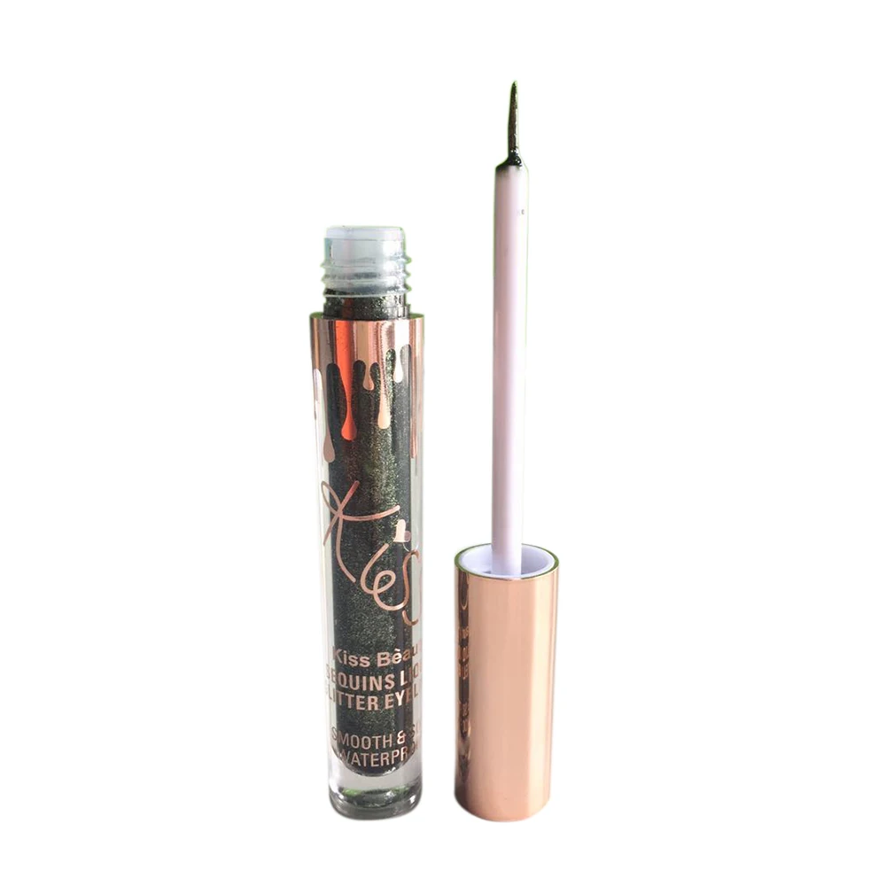 Kiss Beauty Brand 4ml glitter eye liner waterproof makeup Shimmering