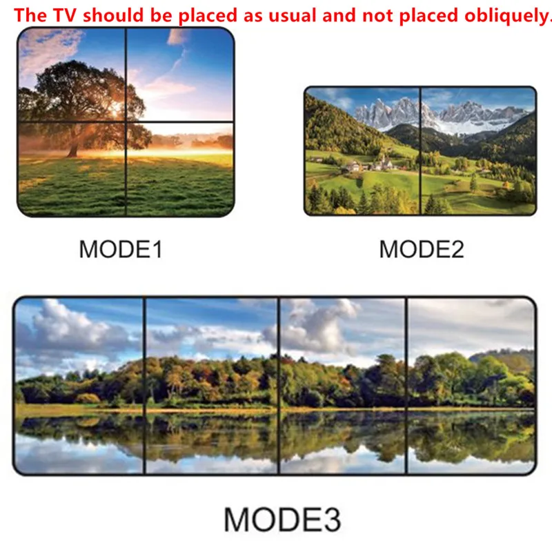 2x2 4K HDMI DVI Video Wall Controller Adapter LCD TV Wall Processor 4-HDMI+Audio Output Connector For HDTV Display Free Shipping (1)
