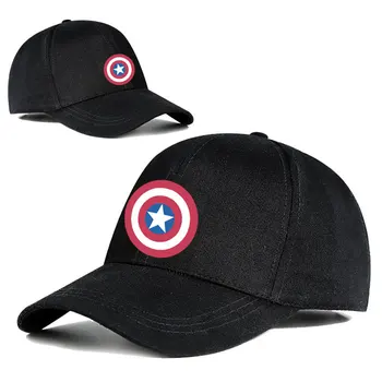 

Avengers Cap Black baseball cap for men women cosplay accessories Spiderman Ironman Captain America Adjustable Hat collection