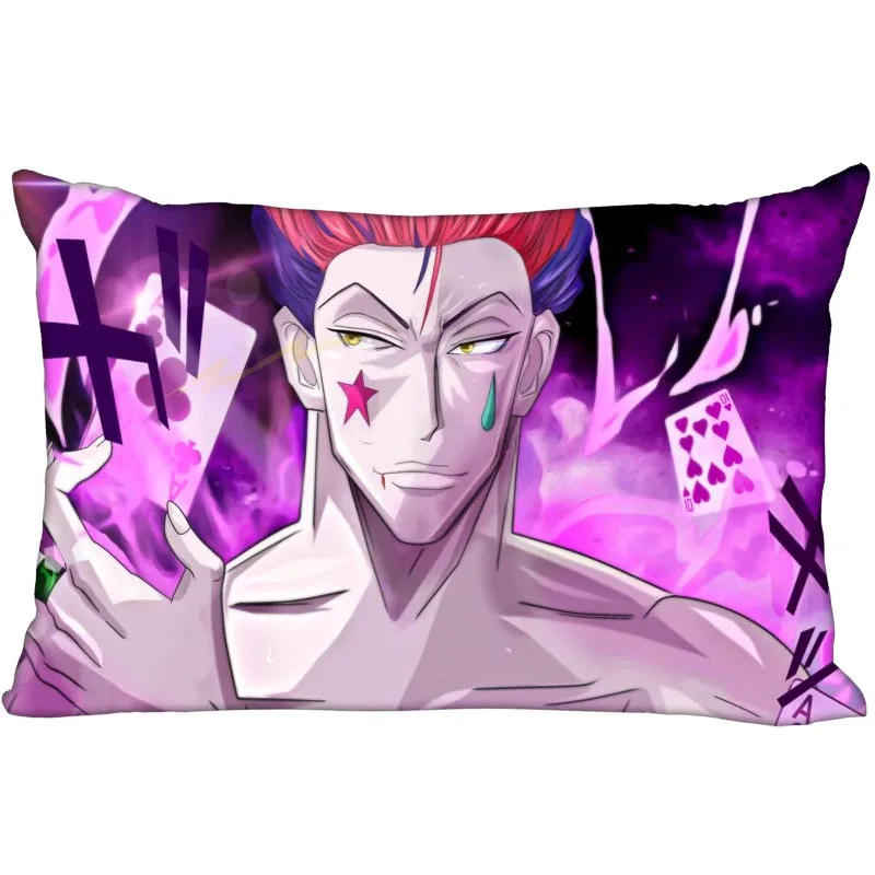 

Custom HUNTER×HUNTER Hisoka 35X45cm Pillow Cover Cheap For Rest One Side Printed Funny Vintage Style rectangular Pillowcase