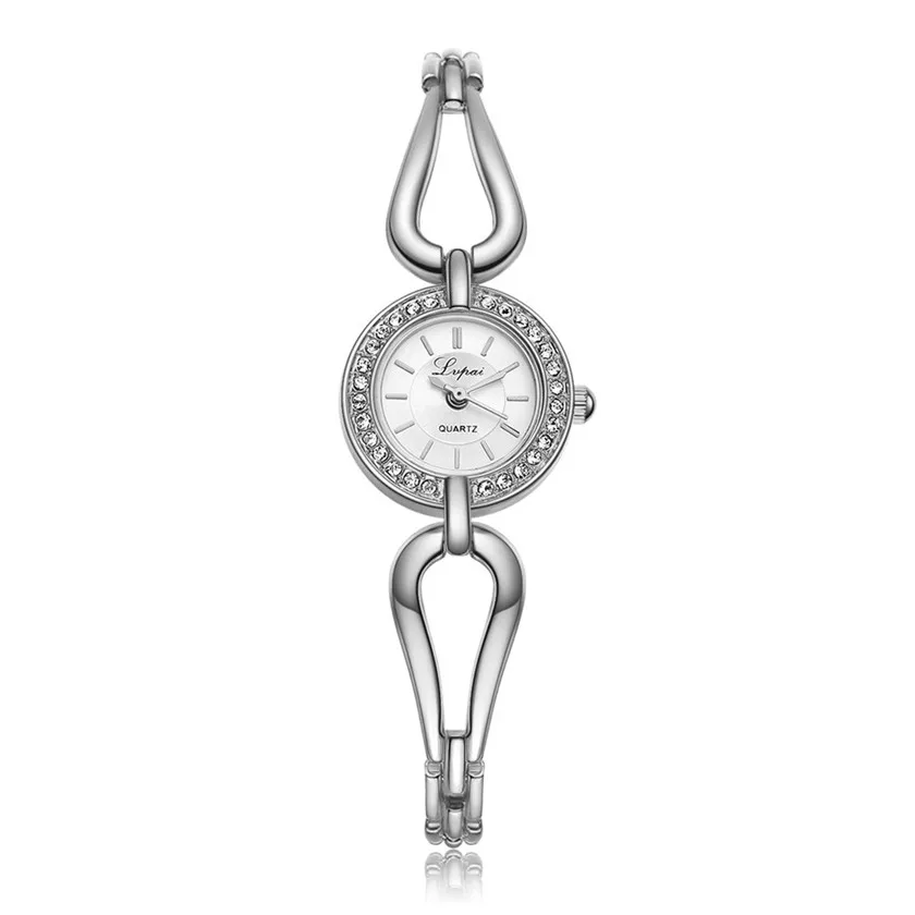 

2019 Girl Ladies Women silve GOLD color small dial design Unisex Stainless Steel Rhinestone Quartz Wrist Watch #0815