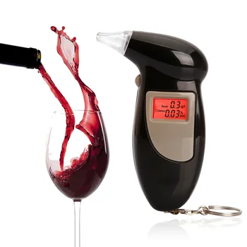 

Professional Digital Breath Alcohol Tester LCD Display Alcohol Breath Tester Breathalyzer Analyzer Detector w/ Keychain XNC