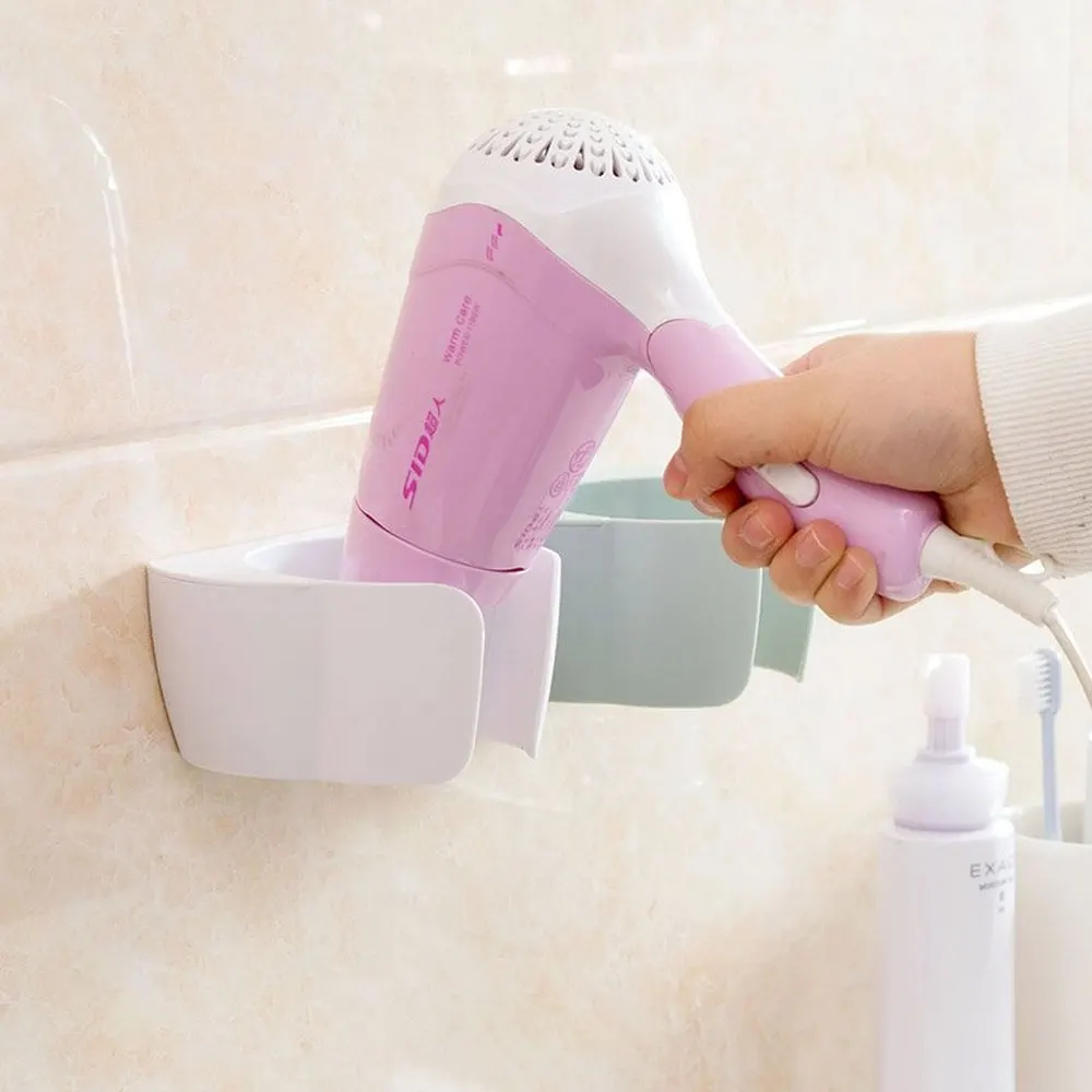 Non perforated hair dryer storage rack bathroom rack bathroom hair