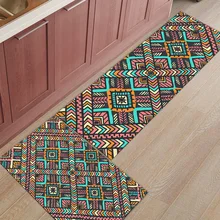 Этнический цветочный набор аксессуаров для ванной комнаты, ботинок, механический скребок моющийся, напольный коврик, коврики спереди