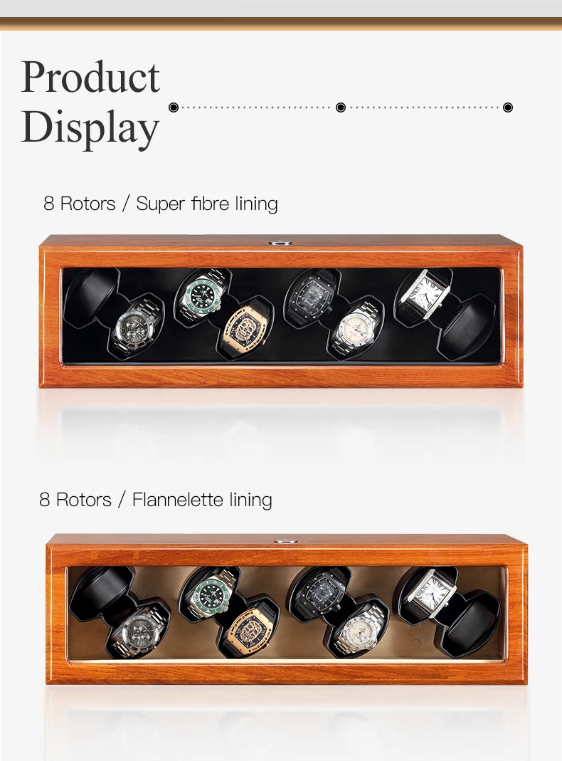 Лидер продаж подарочные коробки для часов Часы, печать логотипа на циферблате на заказ winder box с бархатной вставкой