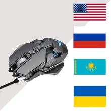 RU беспроводная мышь 1600 dpi Регулируемая USB 2,0 приемник оптическая компьютерная мышь 2,4 ГГц эргономичная мышь для ноутбука