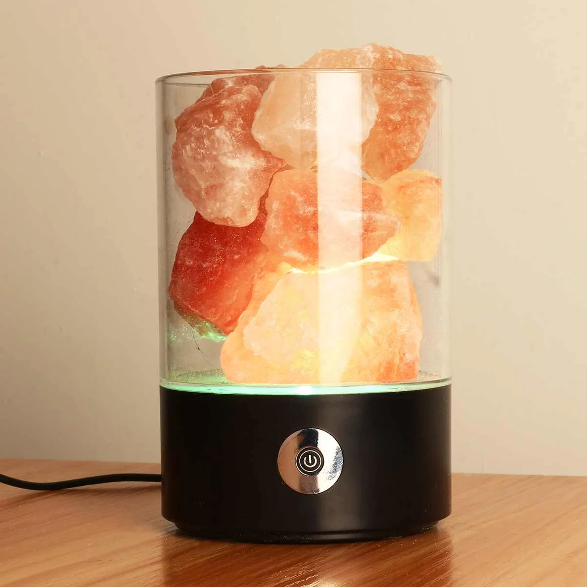 

USB Charging Lava Light 3W Himalayan Salt Lamp Air Purifier Crystal Lonic Rock Shape Night Light Dimmer Bedroom Indoor Lighting