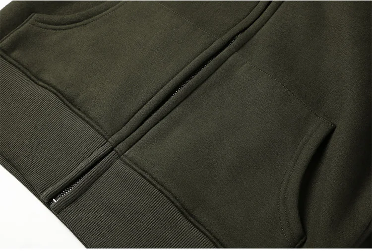 Зимняя мода Для мужчин толстовки бренд хлопковый флис мужские толстовки и спортивные свитера в стиле хип-хоп тонкий Повседневное на молнии куртка с капюшоном F2106
