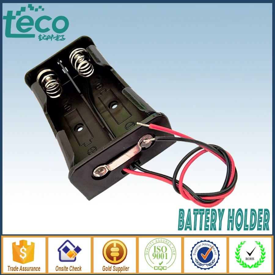 

1Pcs Battery Storage Box for 2 x 18650 In Parallel Connection Wired Battery Holder TBH-18650-2B-WP