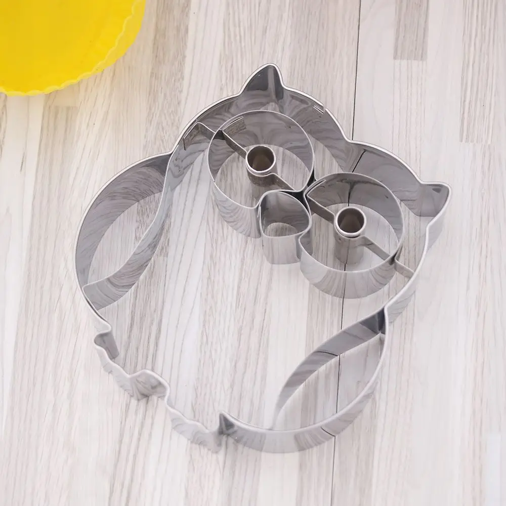 3D сова форма печенья формочка пряник мультфильм из нержавеющей стали печенья Жаростойкие формы для духовки инструменты для украшения тортов из мастики