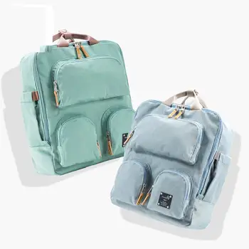

High Quality Fashion Mummy Maternity Nappy Bag Large Capacity Baby Bag Travel Backpack Designer Nursing Bag Baby Care 4 Color