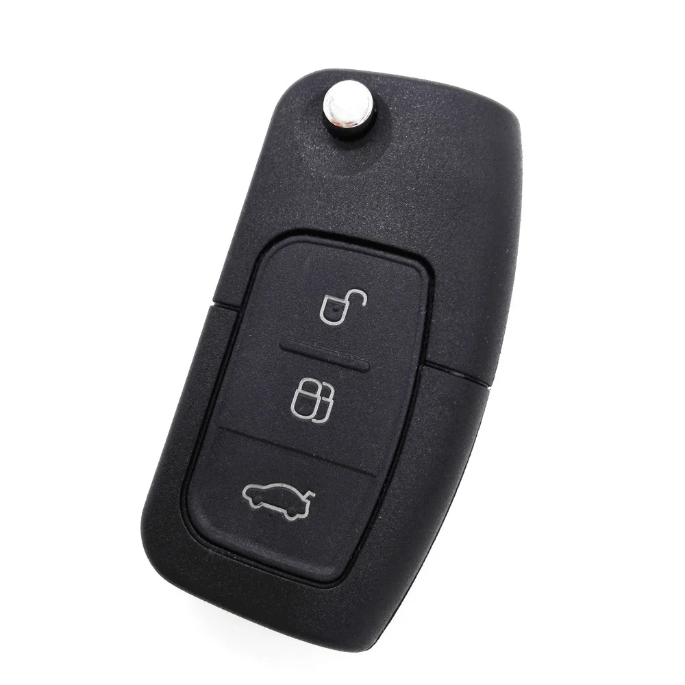 3 Buttons Flip Folding Remote Key Shell Replacement Fob Case for Ford Focus Fiesta C Max