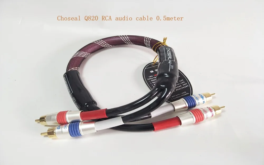 Choseal Q820 RCA аудио кабель Audiophile распродажа! Стерео Межблочные Hi-Fi кабели 24K позолоченные od13мм