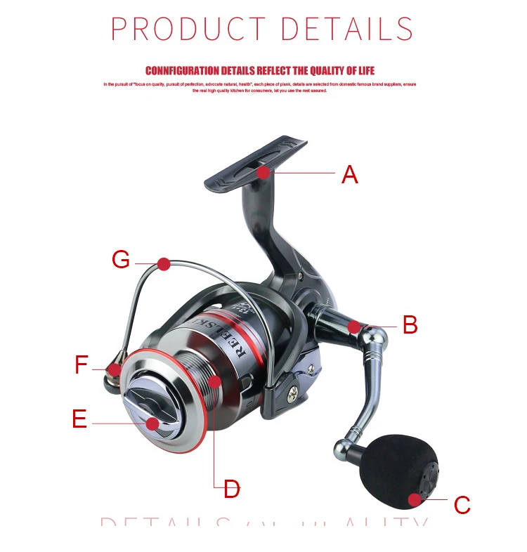 Roda de Fiar de Metal Carretel de Pesca Isca de Pesca Carretilha de Pesca Bobinas de Pesca 13 + 1bb 1000-7000 tipo de Série Wheels Spinning Reel 1 Roqueiro Cnc Carretel Pesca Molinete Rocha Alimentador sr Hot 5.1: 2 Cheap Carretilhas de pesca
