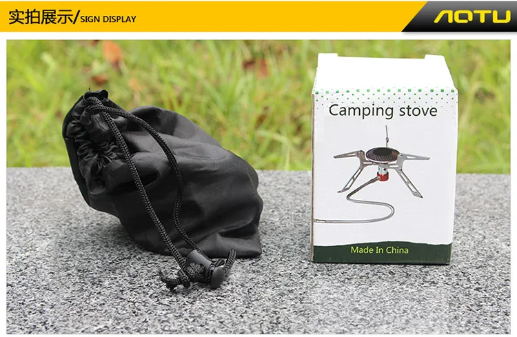 Acampamento ao ar Forno com Ignição Livre Churrasqueira Portátil Chafing Prato Fogão Cabeça Primavera Viagem Piquenique Boile Queimador Gás Equipamentos 14 Acampamento ao ar livre churrasqueira forno com