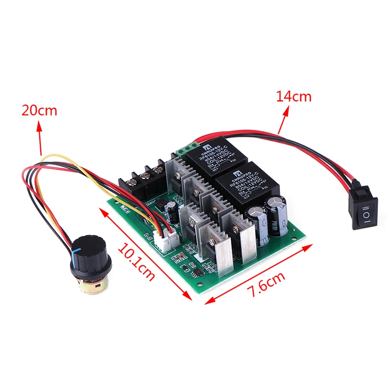 

1PCS DC 12/24/36/48v 40a Pwm Motor Speed Controller Pwm Reversible Switch