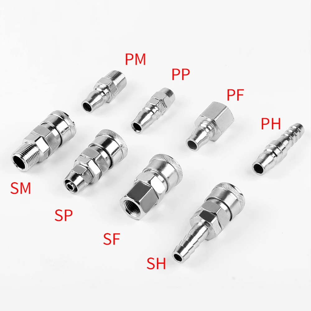 

PP40 SP40 PF40 SF40 PH40 SH40 PM40 SM40 work on Air compressor Pneumatic fitting C type Quick connector High pressure coupling