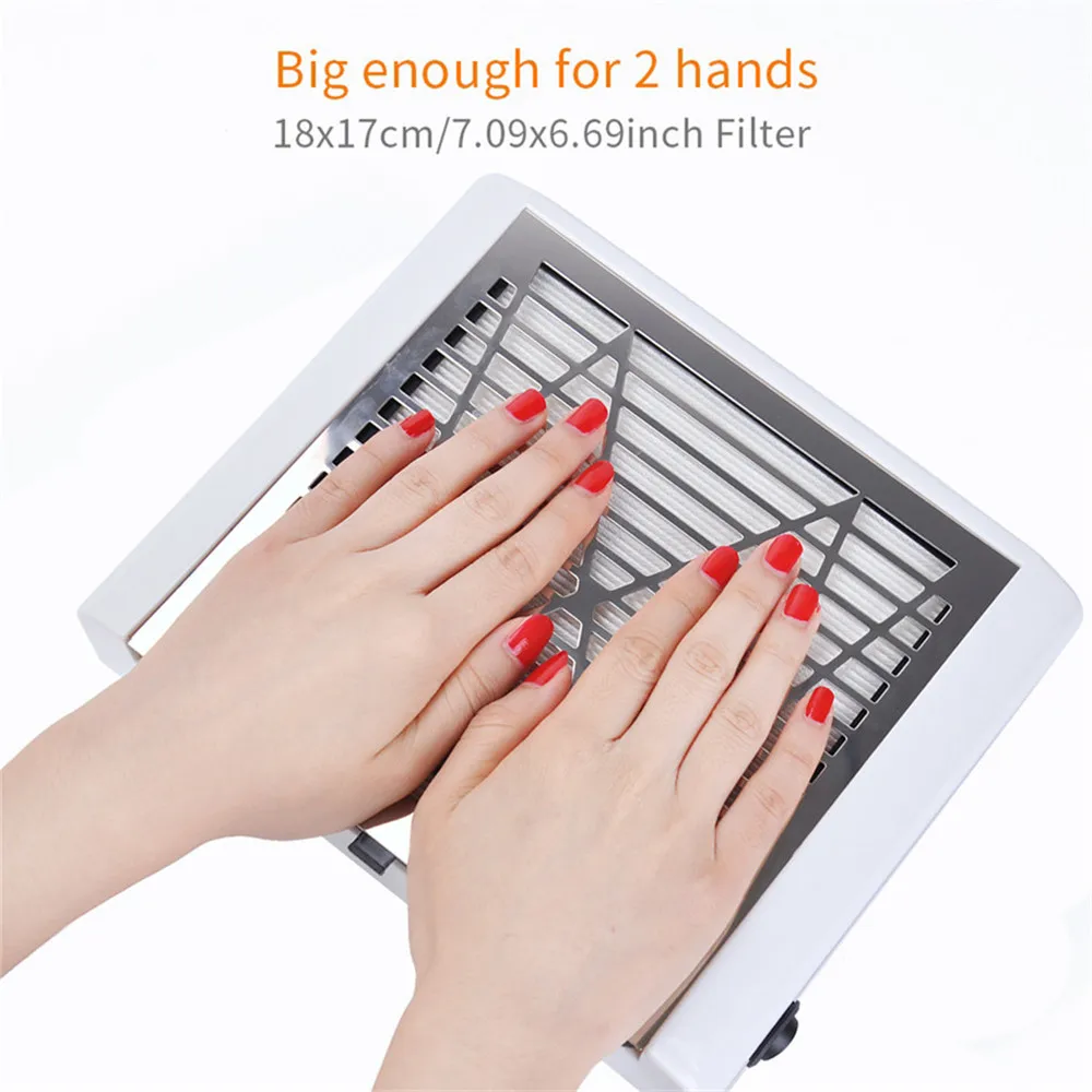 

40W New Strong Power Nail Dust Collector Nail Fan Art Salon Suction Dust Collector Machine Nail Vacuum Cleaner Fan for Nail Art