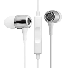 VSONIC VSK3 microhone Original HIFI control En línea de Auriculares de 3.5mm Auriculares 1.3 m de Música Estéreo Para Smartphone