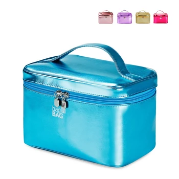 

Women Portable Cosmetic Cases Waterproof Multifunctional Travel Storage Bag Korean Leather Makeup Bag Simple Design Make Up Bag