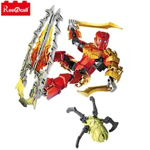 Reedcall 89pcs Bionicle Tahu Master of Fire 70787 Toy Compatible 