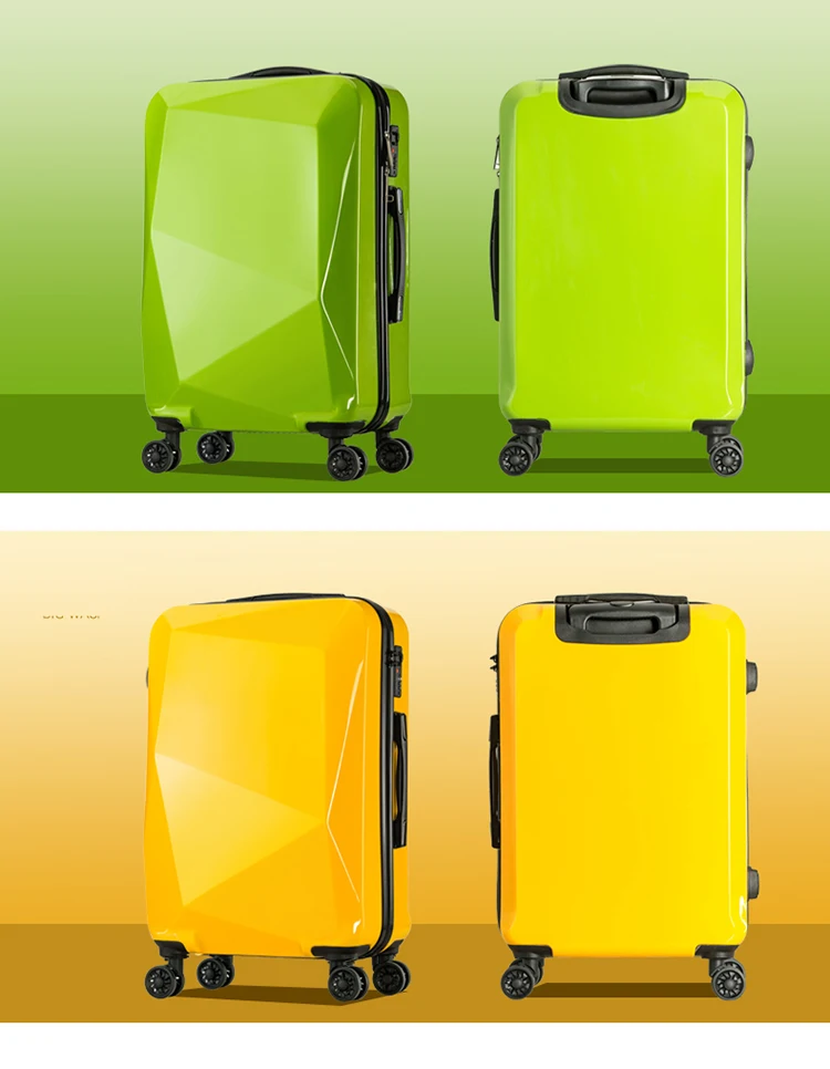 LeTrend креативная Скалка багаж Спиннер студенческий пароль чемодан колёса тележка 20 дюймов кабина дорожная сумка для женщин багажник