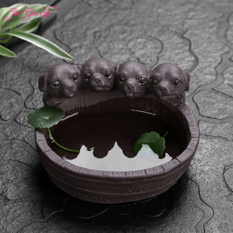 JIA-GUI LUO 12cm*12cm*5.5cm Tea Pet Animal Dog Purple Clay Home Decor Tea Decoration Kung Fu Tea Pet Clay Tea Pet N022 JIA-GUI LUO 12cm*12cm*5.5cm Tea Pet Animal Dog Purple Clay Home Decor Tea Decoration Kung Fu Tea Pet Clay Tea Pet N022