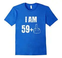 Для мужчин s я 59 плюс 1 Забавный 60th на день рождения Для мужчин s футболка 1957 2019 последний популярный Для мужчин повседневная футболка