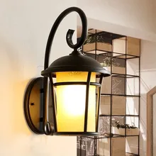 HAWBERRY LED outdoor waterproof creative cafe wall lamp retro American interior stairwell aisle door corridor lights american interior