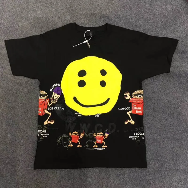 

19SS CPFM.XYZ W.W.C.D. T Shirts Men 1:1 Foam Printing Astroworld Travis Scott T-Shirt Kanye Short Sleeve Top Tees