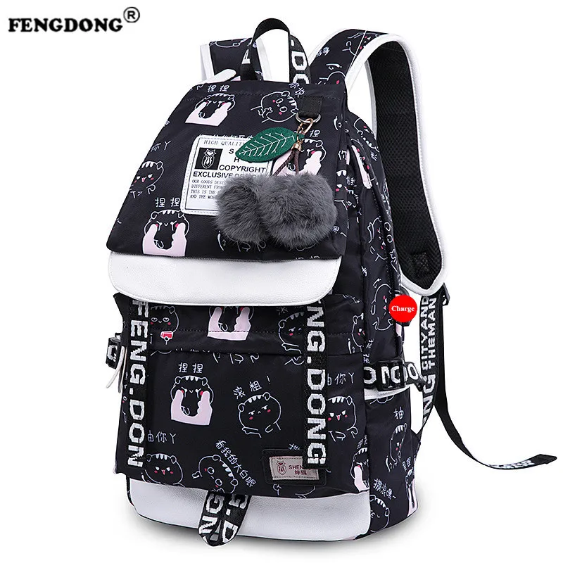 Feng black friday deals School Backpacks for Girls fashion women ...