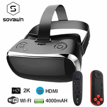 VR все-в-одном гарнитура виртуальной реальности 3D Glasse 2K 2560*1440 120 FOV 2,4 GHDMI видео Bluetooth USB порт TF слот с геймпадом