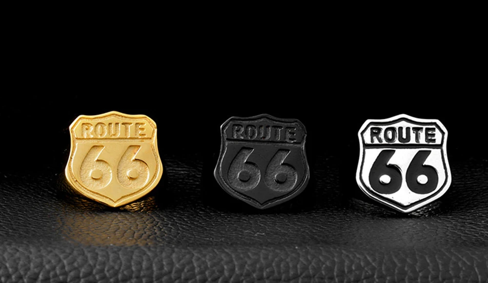 Мотоцикл ManUnique Route 66 MC Клубная Байкерская распродажа кольцо из нержавеющей стали