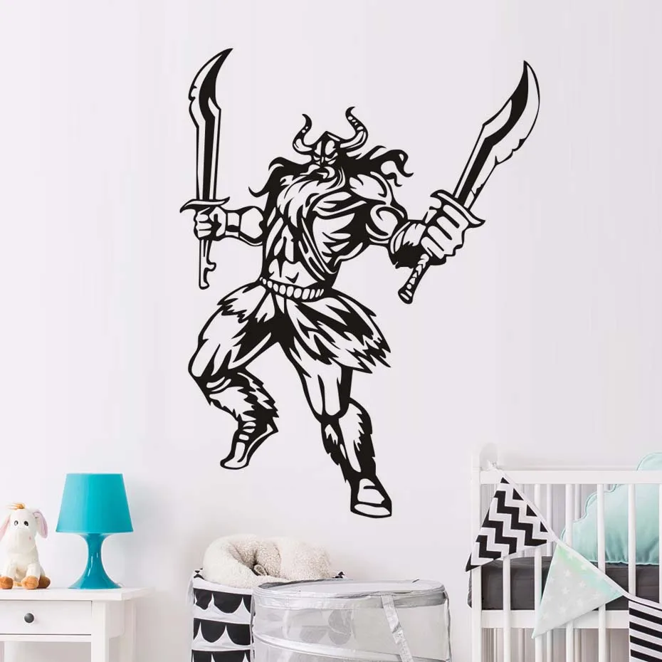 Viking Wall Vinyl Decal Sticker Northman Warrior Interior Removable