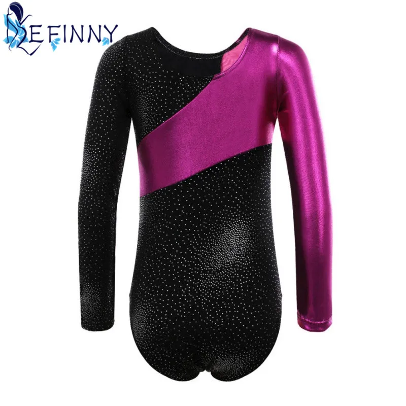 

Full Sleeve Leotards Costumes Professional Ballet Dancewear Gymnastics Leotards Child Girls Ballet Tutu Leotards Dancewear