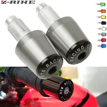 Tampa do punho do guidão do cnc 22mm, tampões de extremidade para suzuki gsr 600 sv650 gsxr 600 750 1000 600 intrusor 800 kawasaki
