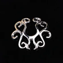 1 шт., регулируемый размер, сексуальный, не прокалывается, на клипсах, поддельные соски, кольцо, ювелирные изделия для тела, щит крышки с зажимами, секс-игрушка для взрослых, пирсинг