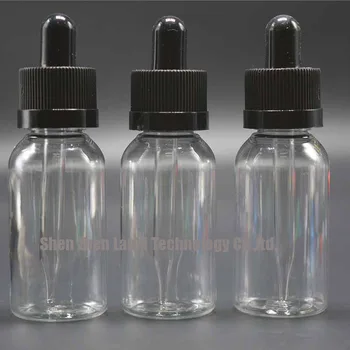 

30ml E Liquid Bottle PET Dropper Bottles Recycling Plastic With Childproof Cap and Long Fine Glass Tips, 2000pcs/lot