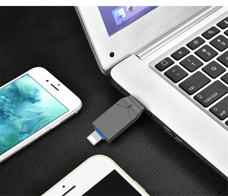 USB флеш-накопитель, 32 ГБ, Lightning/USB 3,0, флеш-накопитель, 32 ГБ, 64 ГБ, металлический USB флеш-накопитель, 128 ГБ, для iPhone Xs X 8, 7, 6, iPad, usb флешка